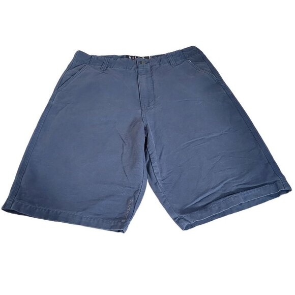 Billabong Men's Sz 30 Blue 100% Cotton Flat Front Pockets Bermuda Chino Shorts - Picture 1 of 10